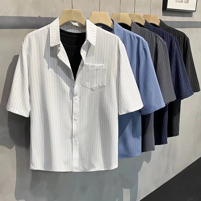 Camisa listrada masculina verão